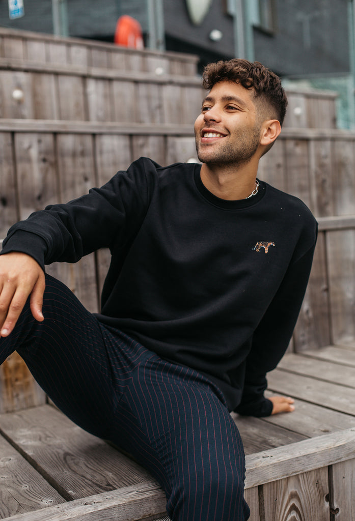 tiger mens sweatshirt Big Wild Thought