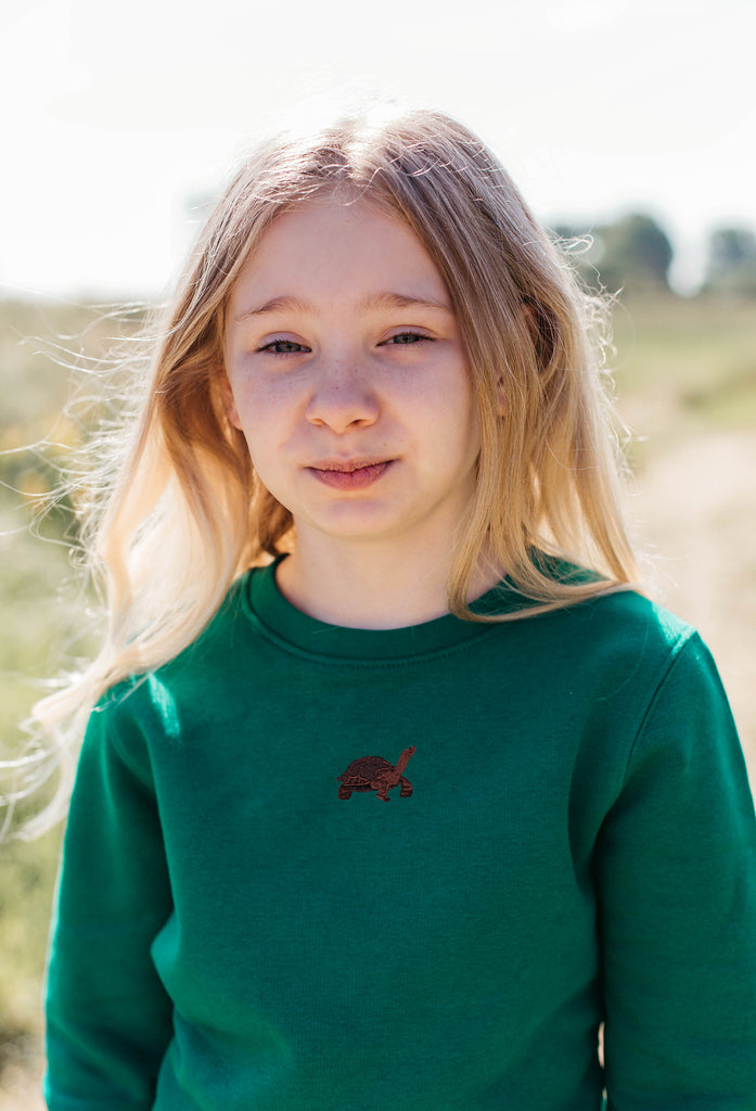 galapagos tortoise childrens sweatshirt Big Wild Thought