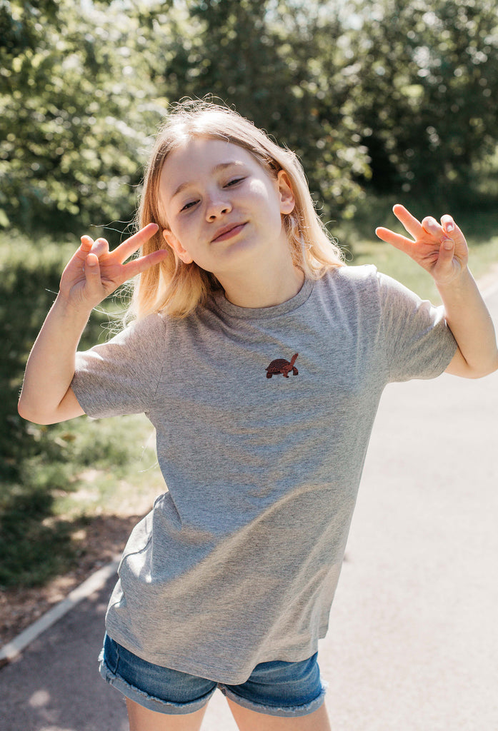 galapagos tortoise childrens t-shirt Big Wild Thought