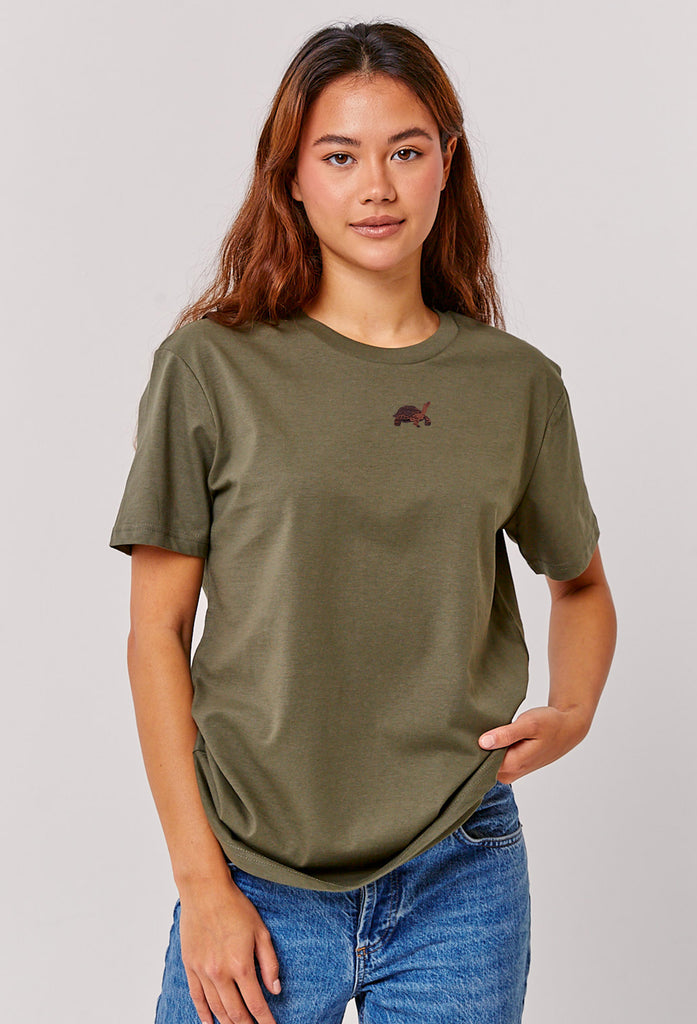 galapagos tortoise womens t-shirt Big Wild Thought