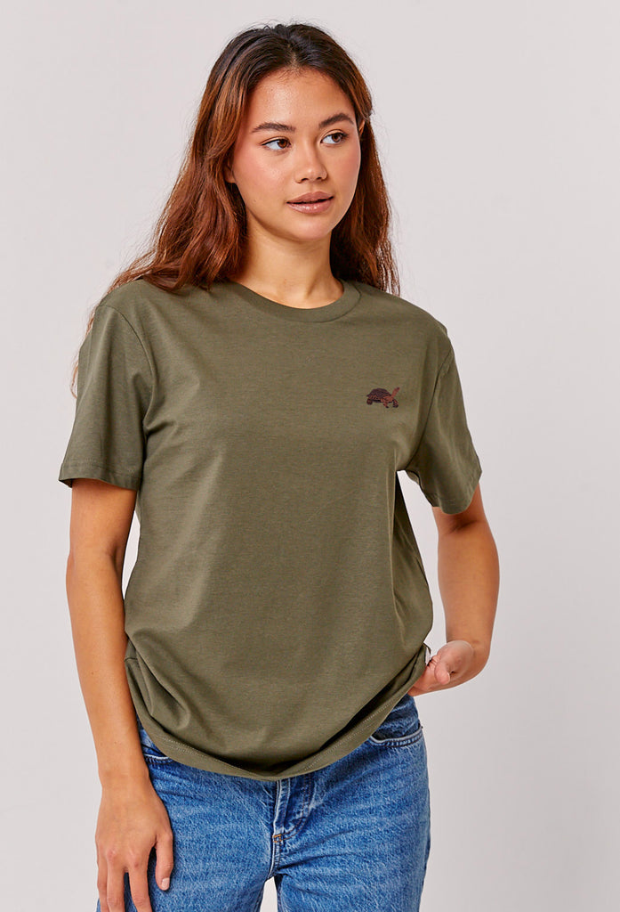galapagos tortoise womens t-shirt Big Wild Thought