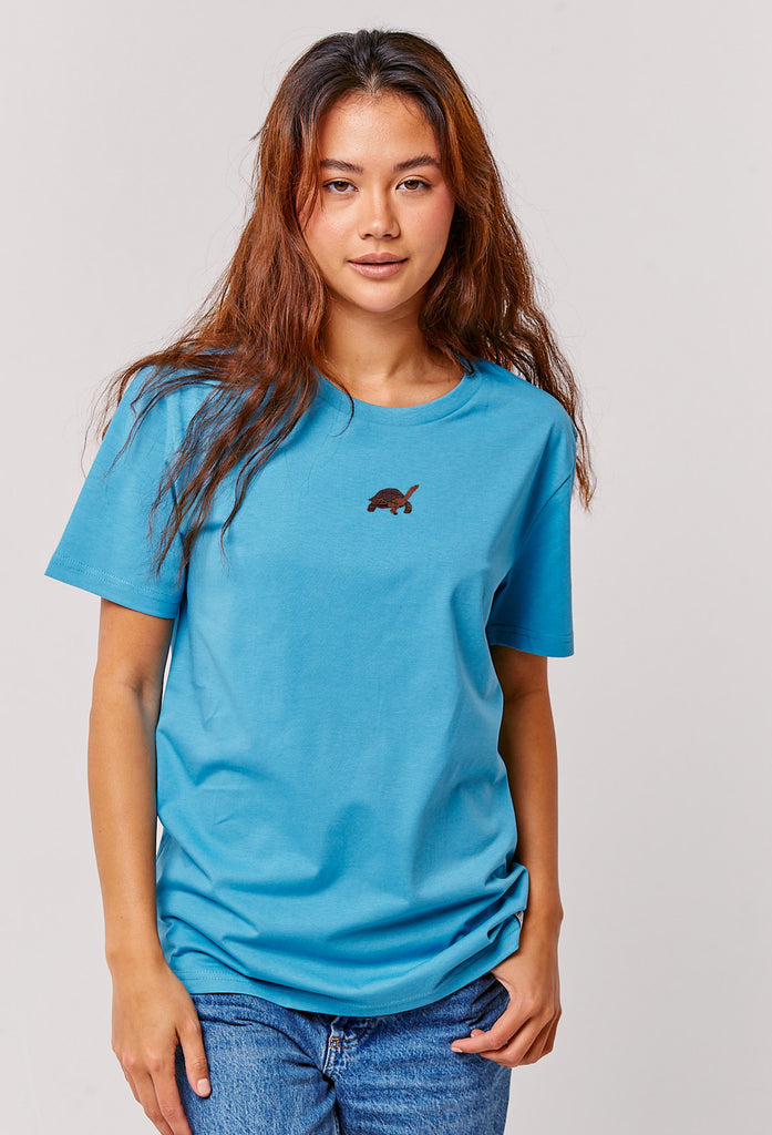 galapagos tortoise womens t-shirt Big Wild Thought