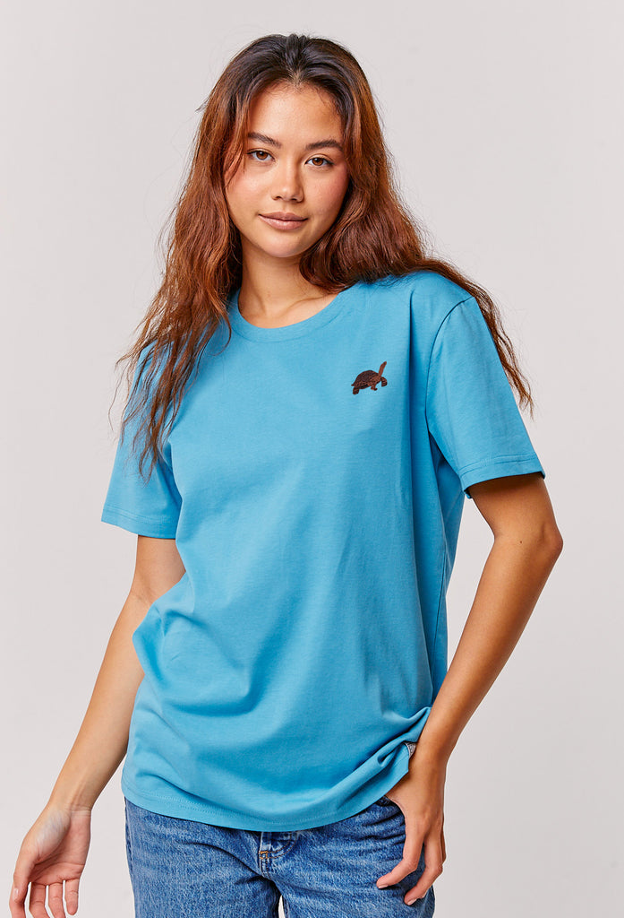 galapagos tortoise womens t-shirt Big Wild Thought