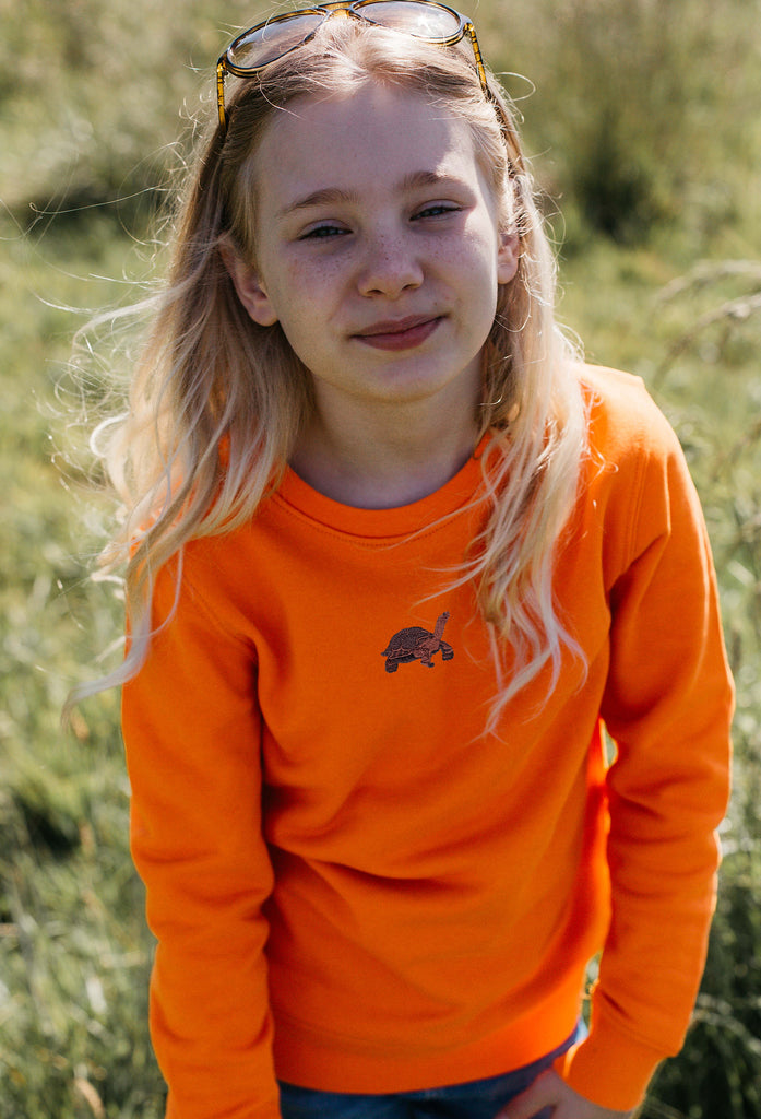 galapagos tortoise childrens sweatshirt Big Wild Thought