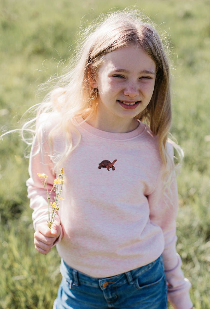 galapagos tortoise childrens sweatshirt Big Wild Thought