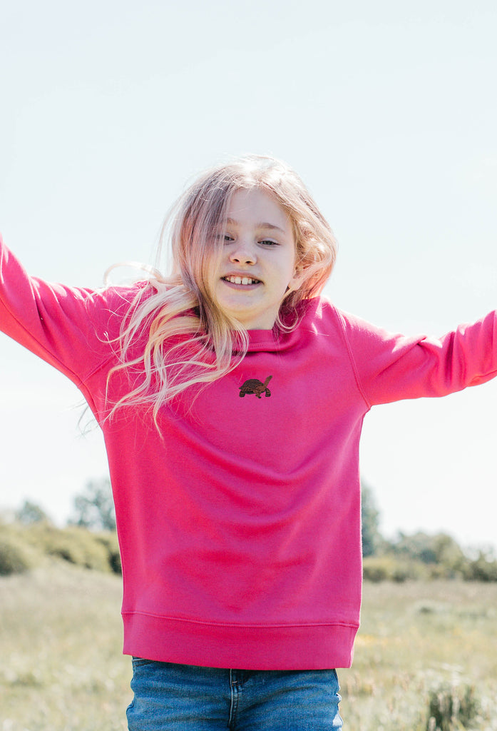 galapagos tortoise childrens sweatshirt Big Wild Thought