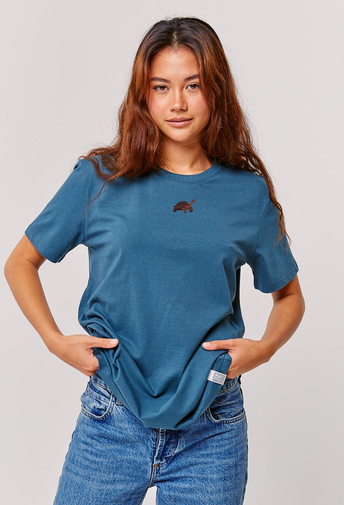 galapagos tortoise womens t-shirt Big Wild Thought