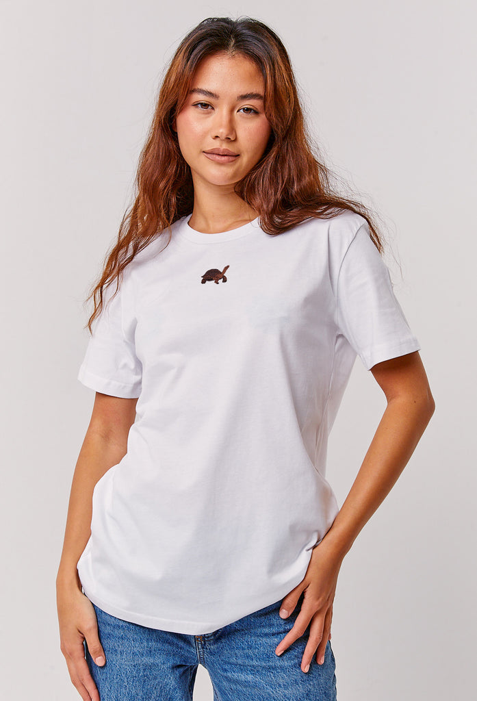 galapagos tortoise womens t-shirt Big Wild Thought