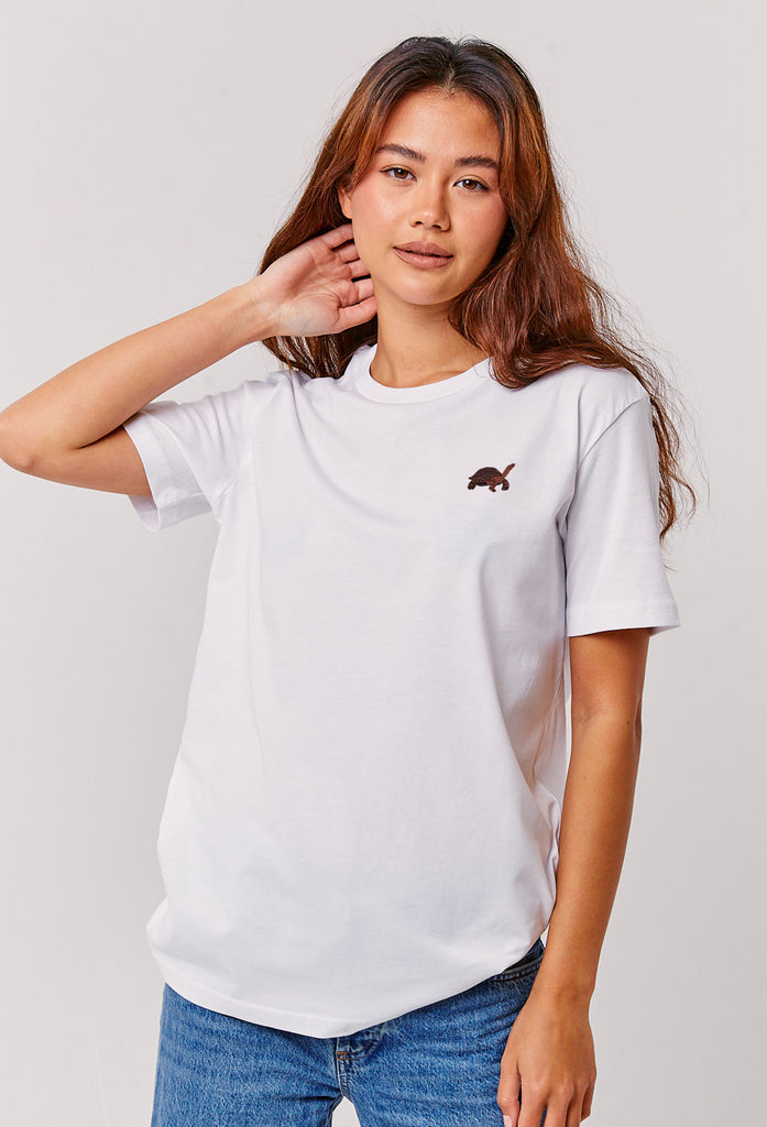 galapagos tortoise womens t-shirt Big Wild Thought