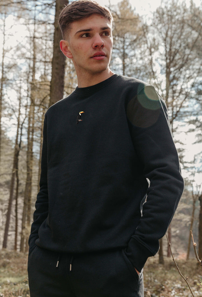 toucan mens sweatshirt Big Wild Thought