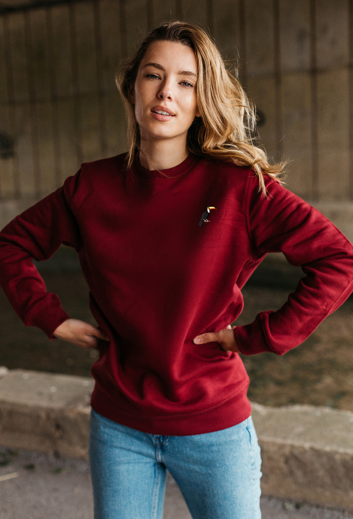 toucan womens sweatshirt Big Wild Thought