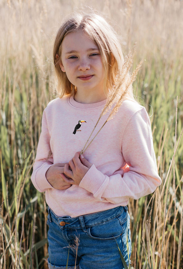toucan childrens sweatshirt Big Wild Thought