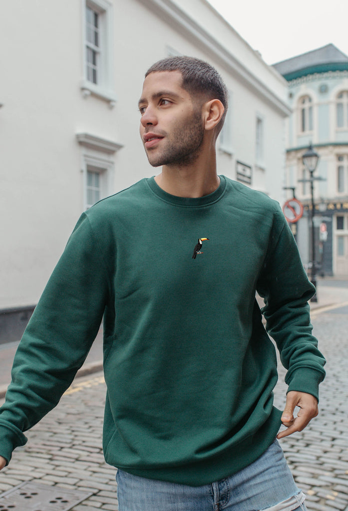 toucan mens sweatshirt Big Wild Thought