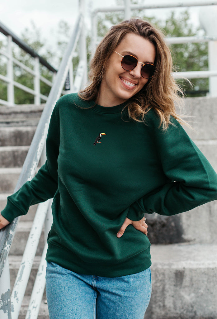 toucan womens sweatshirt Big Wild Thought