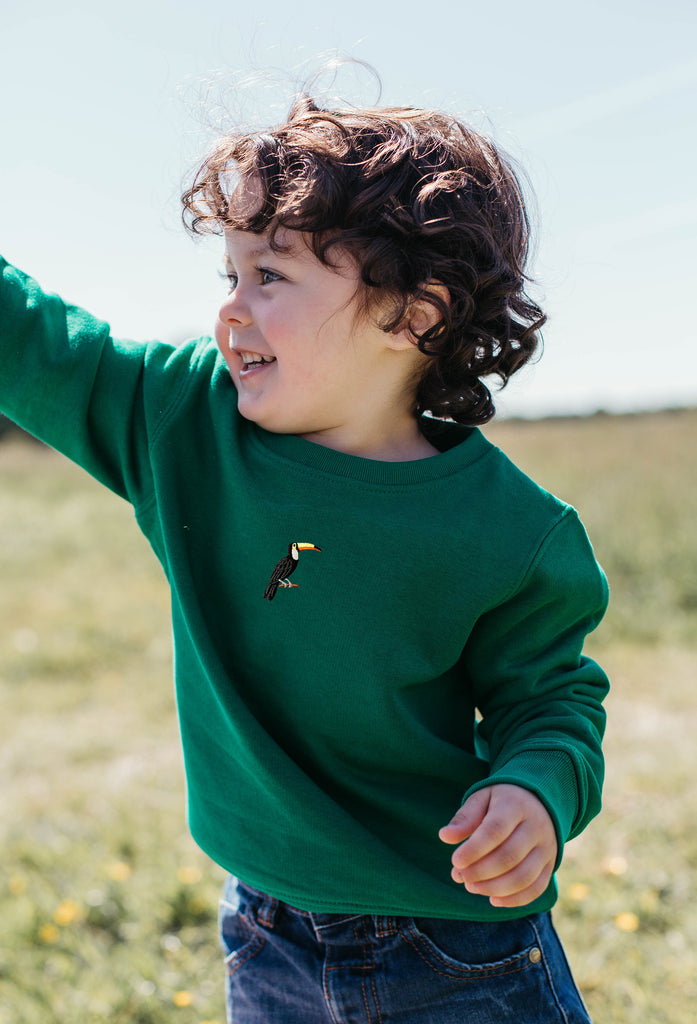 toucan childrens sweatshirt Big Wild Thought
