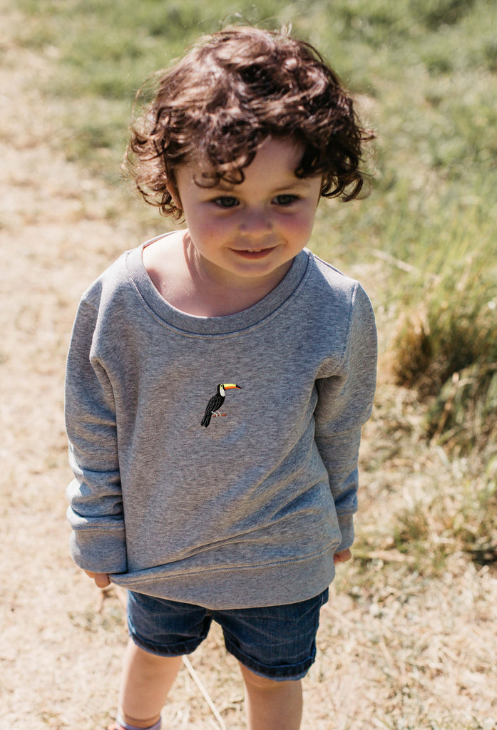 toucan childrens sweatshirt Big Wild Thought