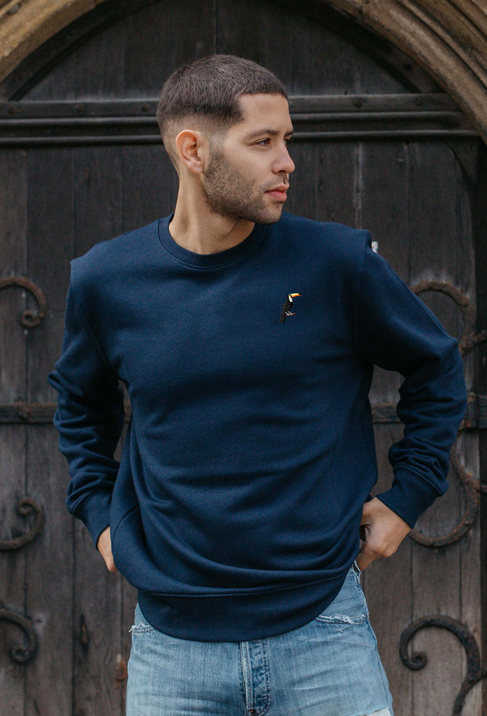 toucan mens sweatshirt Big Wild Thought