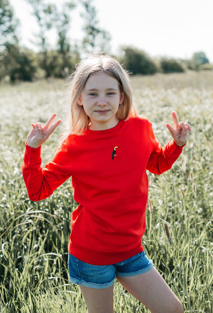 toucan childrens sweatshirt Big Wild Thought