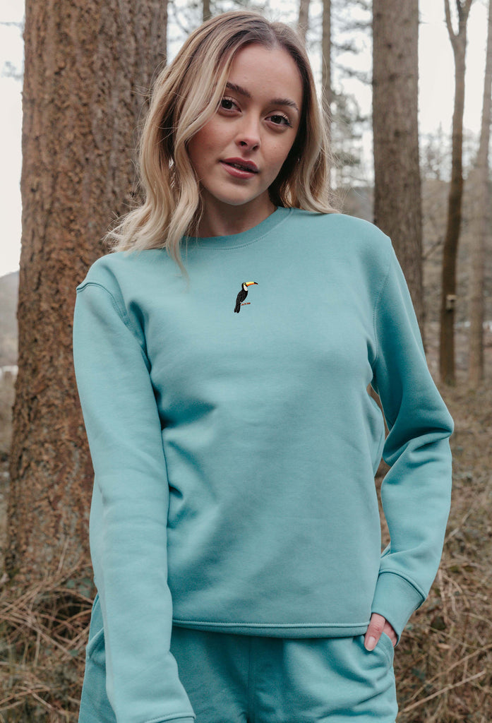 toucan womens sweatshirt Big Wild Thought