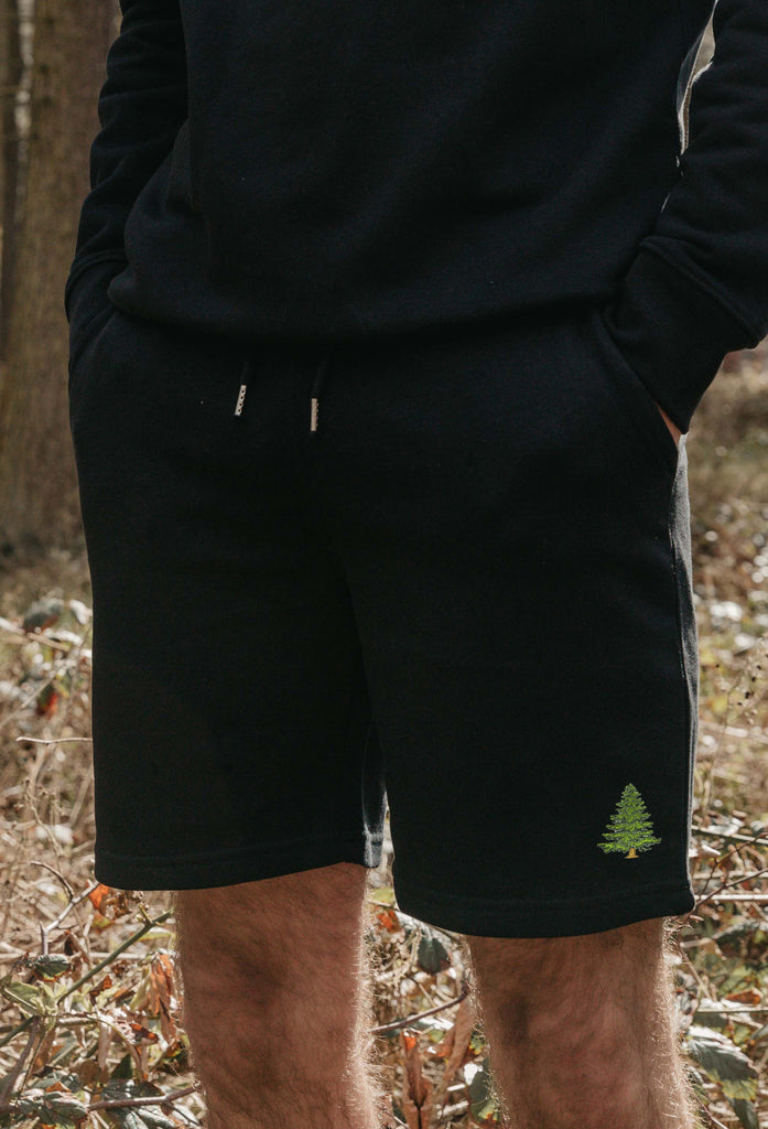 pine tree mens sweat shorts Big Wild Thought