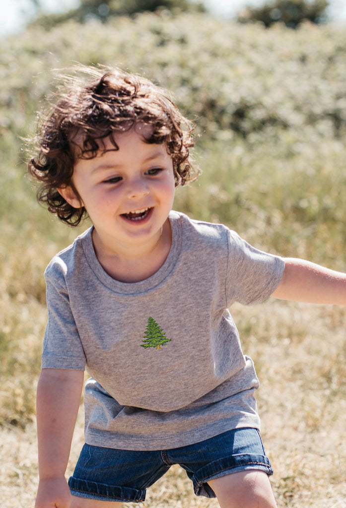pine tree childrens t-shirt Big Wild Thought