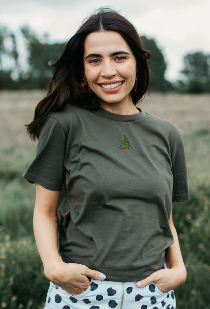 pine tree womens t-shirt Big Wild Thought