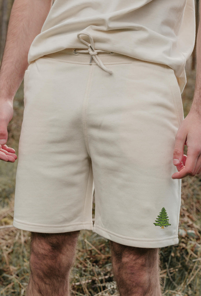 pine tree mens sweat shorts Big Wild Thought