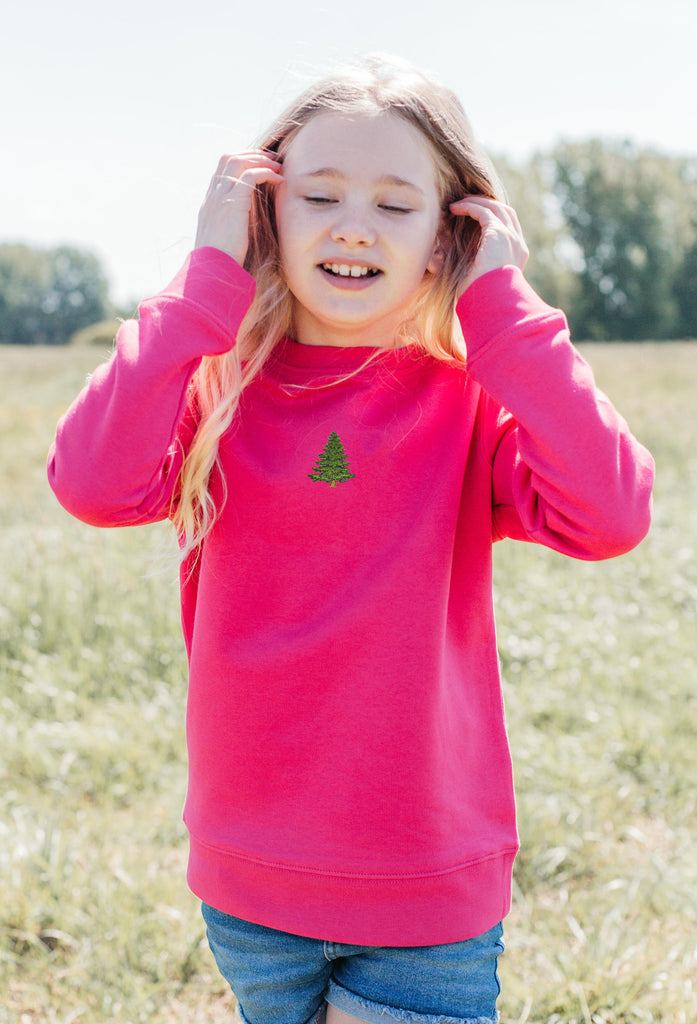 pine tree childrens sweatshirt Big Wild Thought