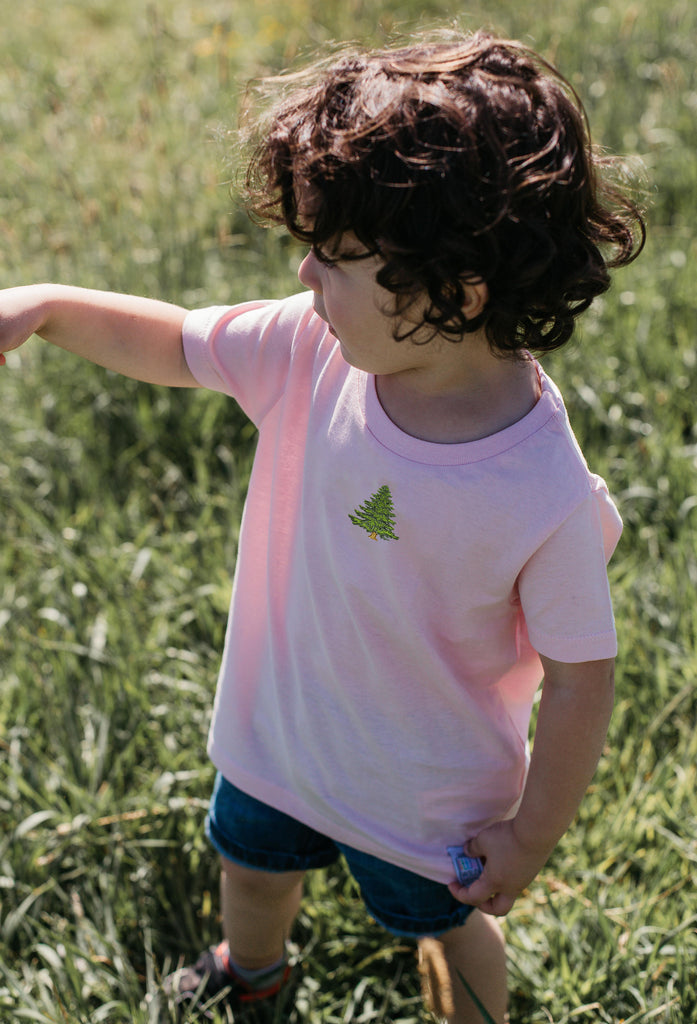 pine tree childrens t-shirt Big Wild Thought