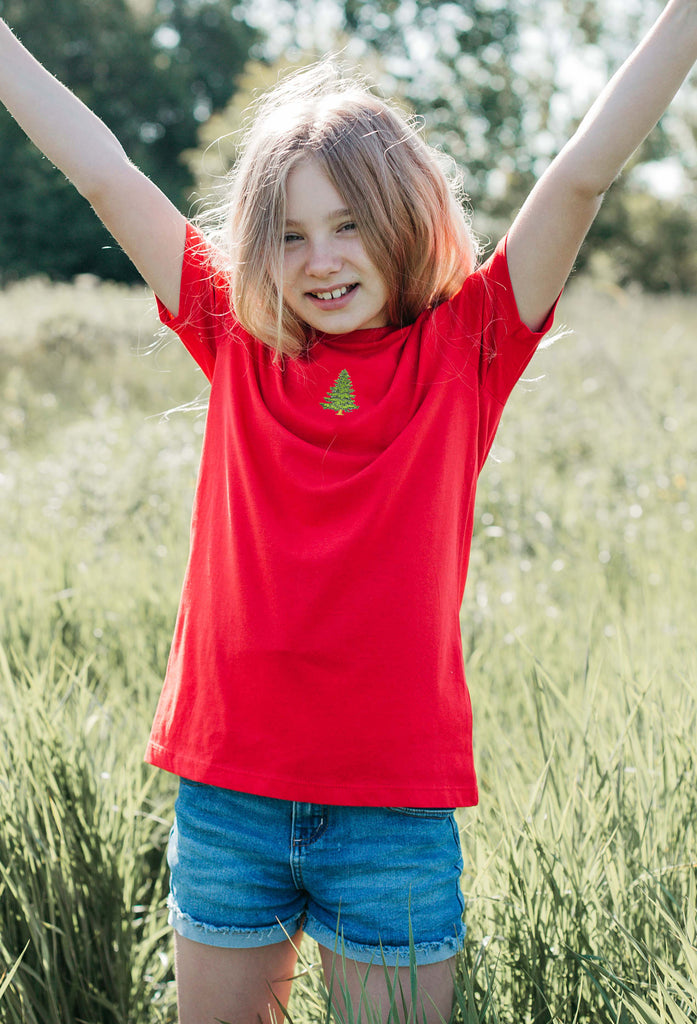 pine tree childrens t-shirt Big Wild Thought