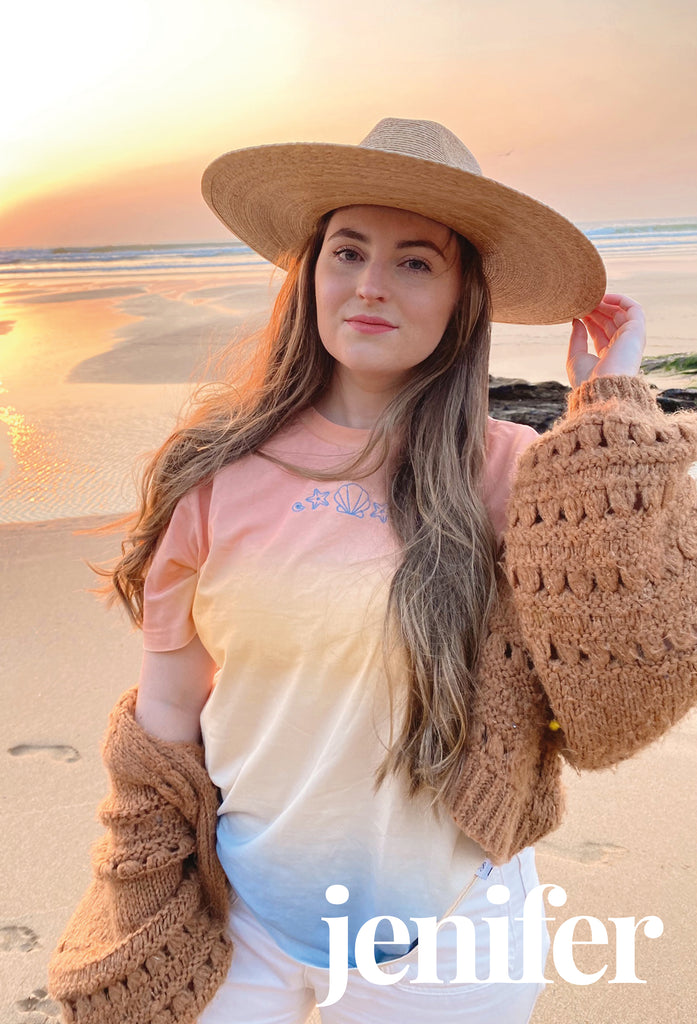 seashell ombré oversized unisex t-shirt Big Wild Thought