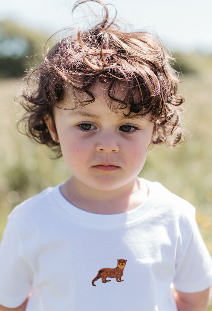 otter childrens t-shirt Big Wild Thought