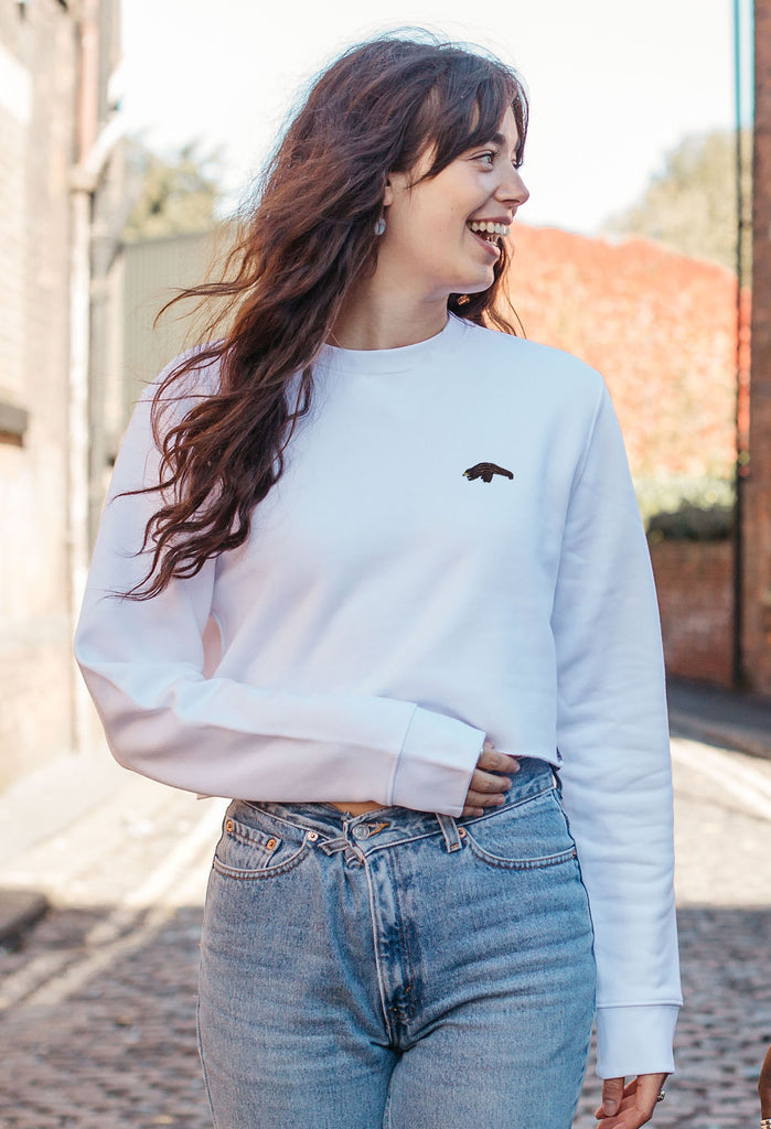 pangolin womens cropped sweatshirt Big Wild Thought