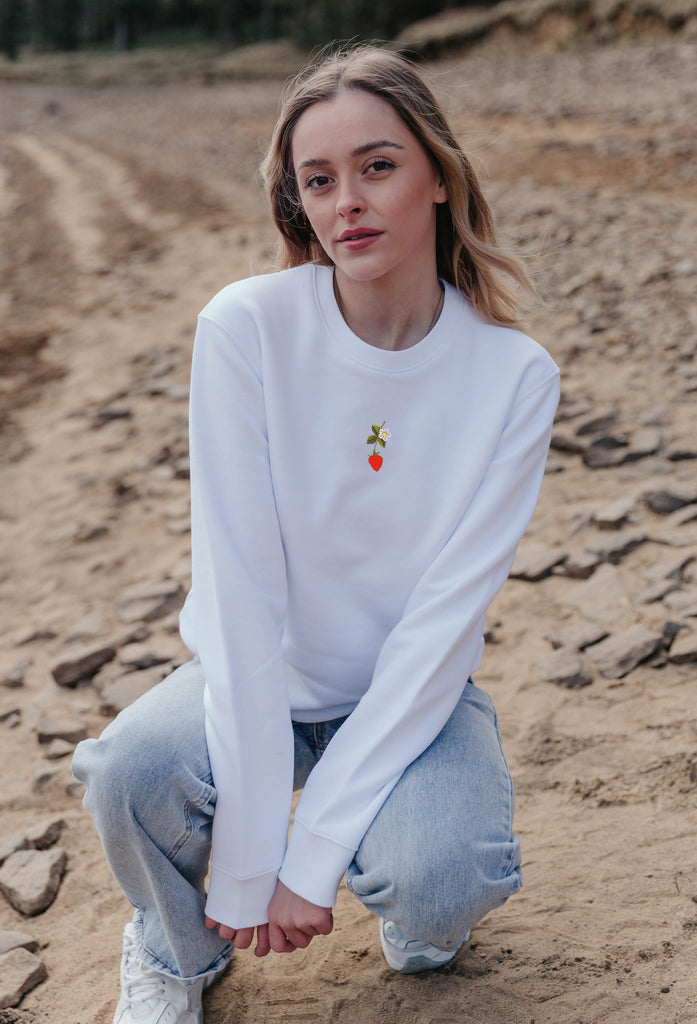 wild strawberry womens sweatshirt Big Wild Thought