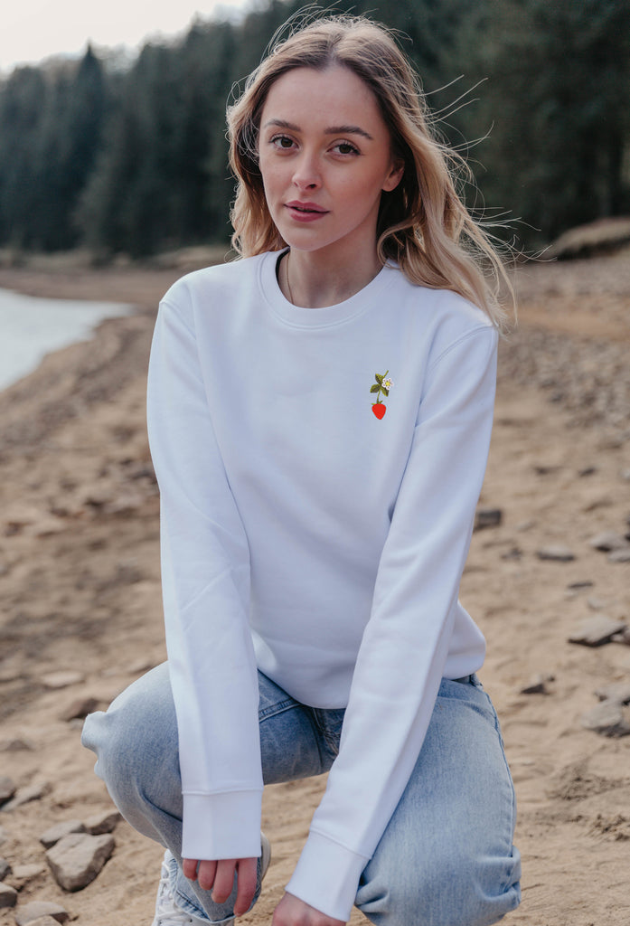wild strawberry womens sweatshirt Big Wild Thought