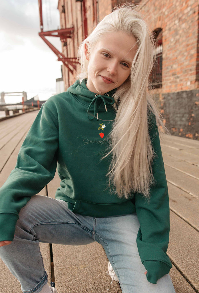 wild strawberry flower hoodie Big Wild Thought