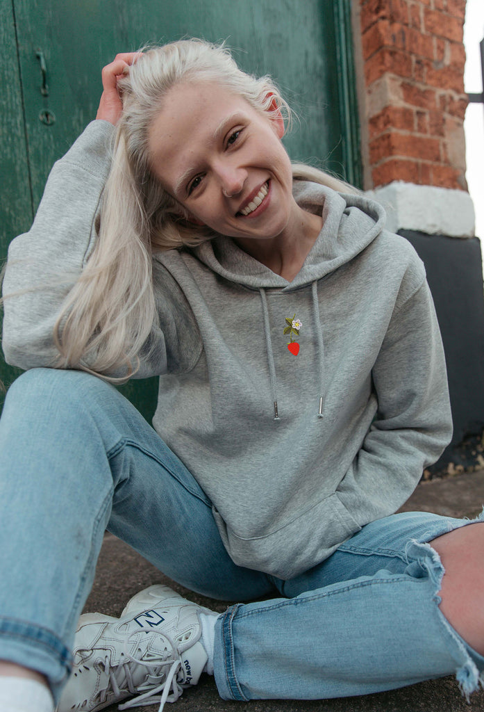 wild strawberry flower hoodie Big Wild Thought