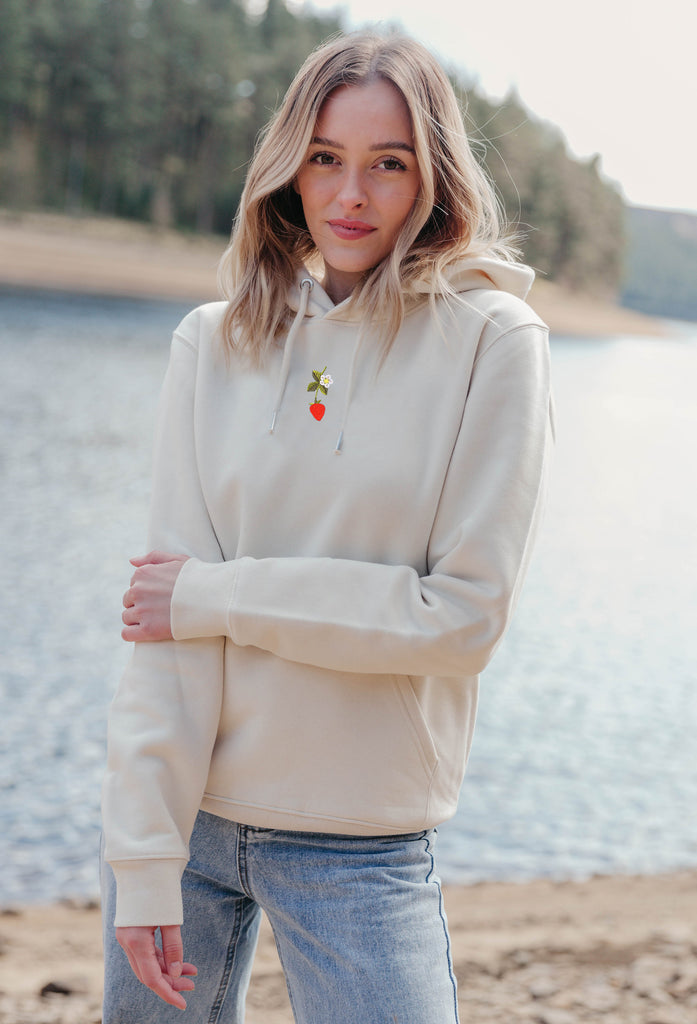 wild strawberry flower hoodie Big Wild Thought