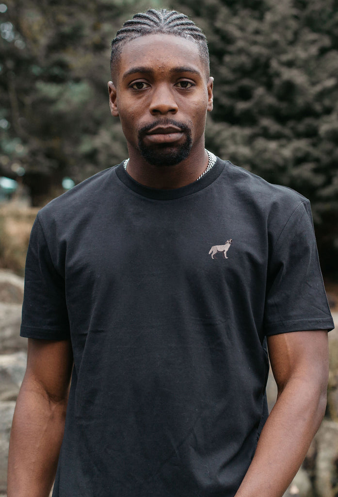 grey wolf mens t-shirt Big Wild Thought