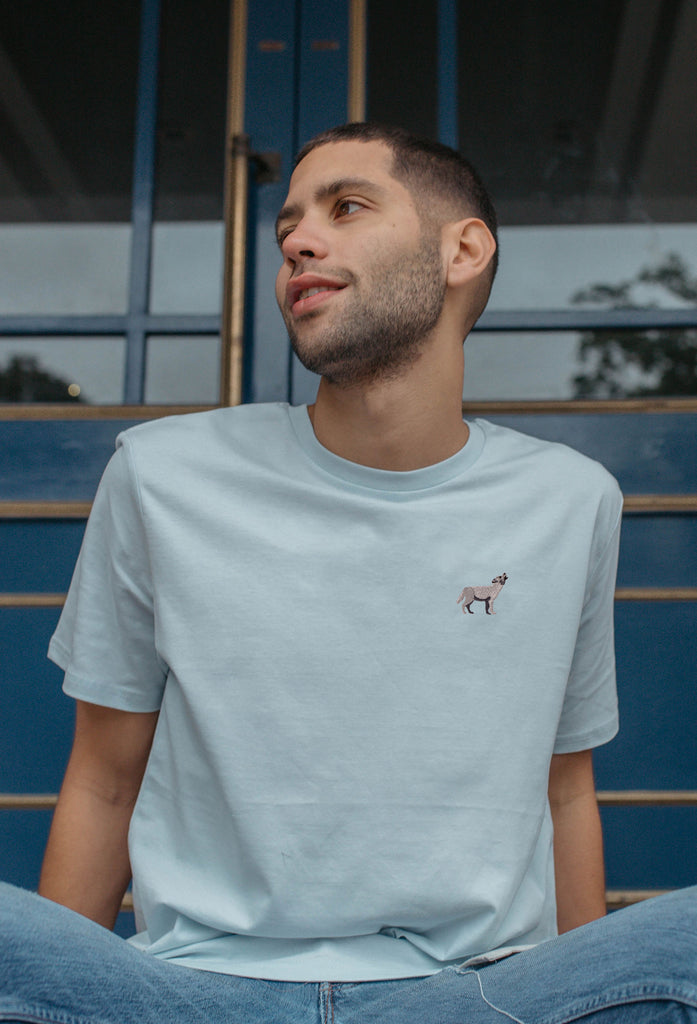 grey wolf mens t-shirt Big Wild Thought