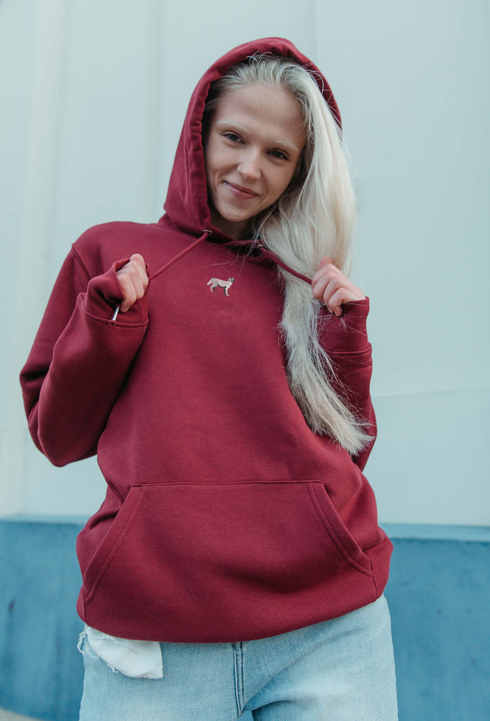 grey wolf hoodie Big Wild Thought