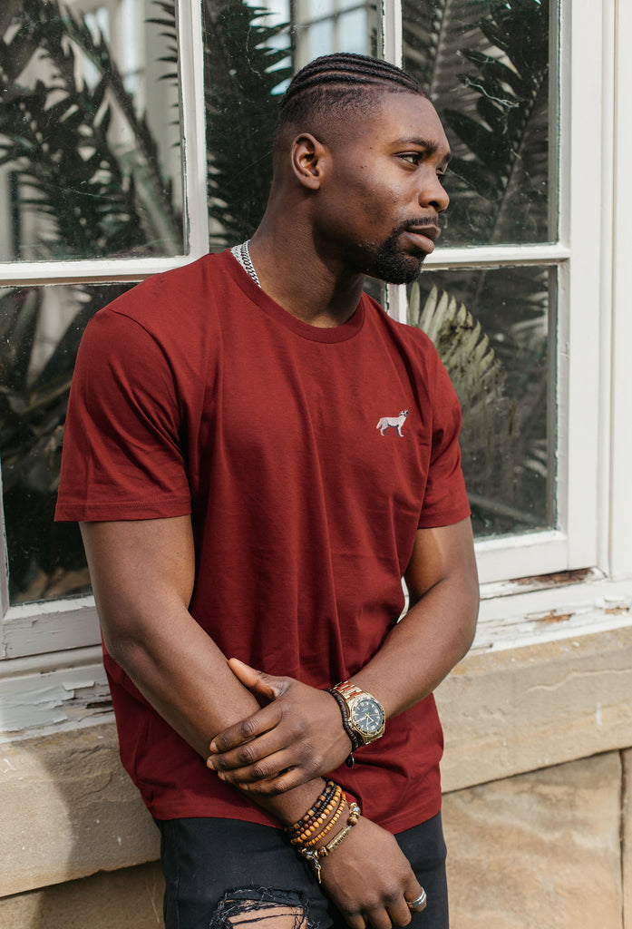 grey wolf mens t-shirt Big Wild Thought