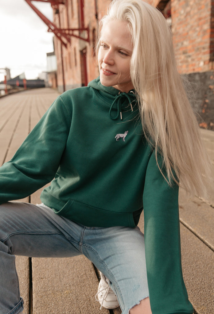 grey wolf hoodie Big Wild Thought