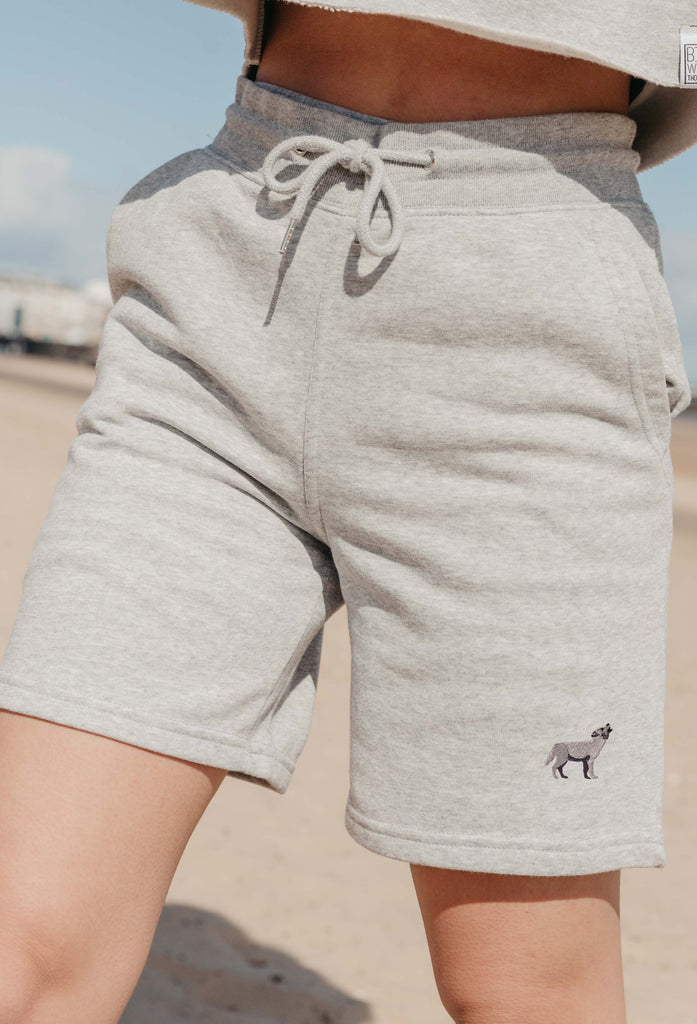 wolf womens sweat shorts Big Wild Thought