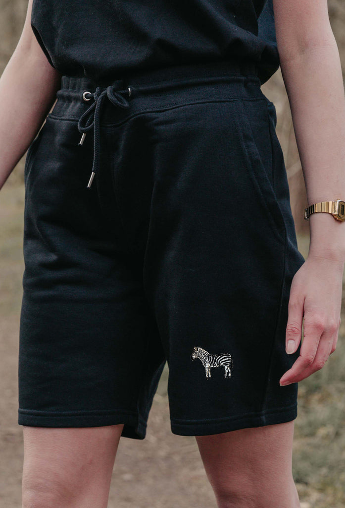 zebra womens sweat shorts Big Wild Thought