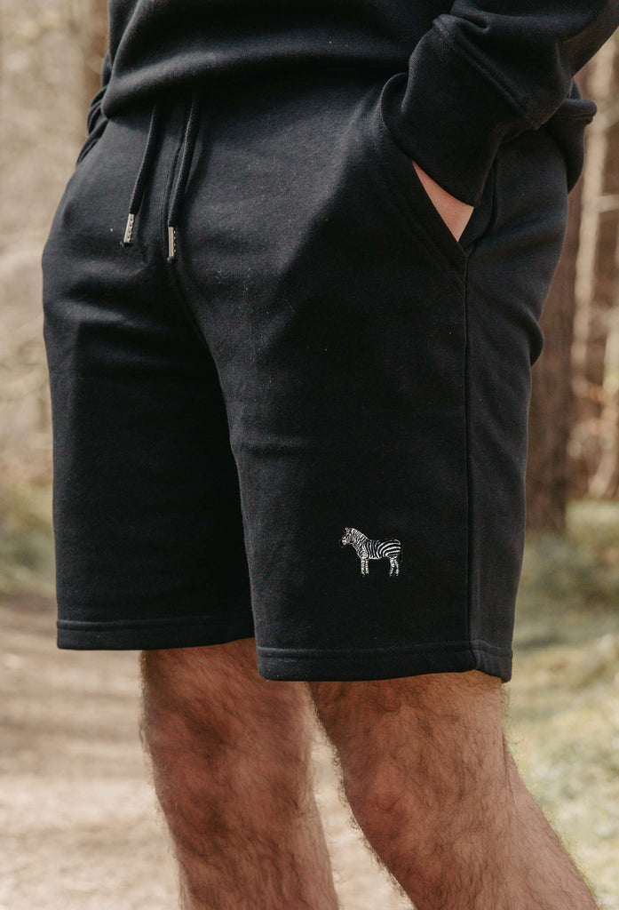 zebra mens sweat shorts Big Wild Thought