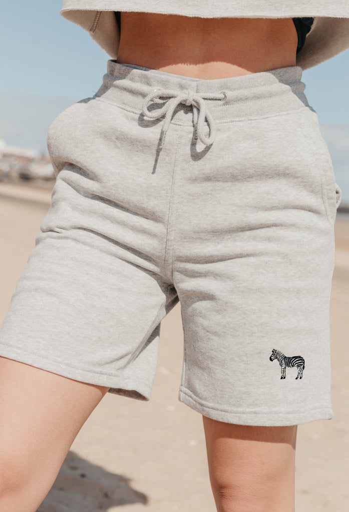 zebra womens sweat shorts Big Wild Thought