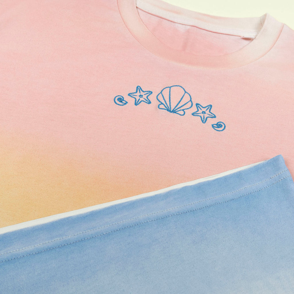 seashell ombré oversized unisex t-shirt Big Wild Thought